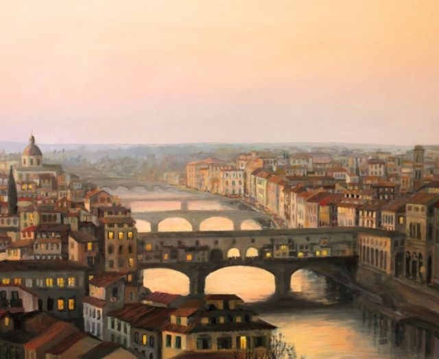 Dipinto del Ponte Vecchio a Firenze - Movingitalia.it