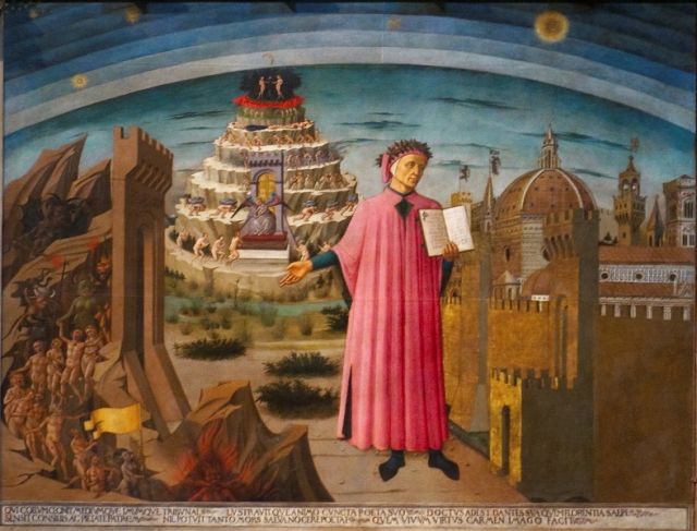 Dipinto di Dante nel Duomo di Firenze - Movingitalia.it