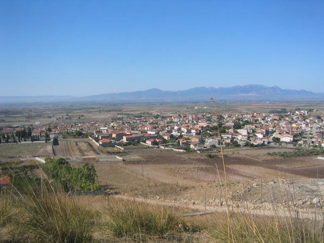 Panorama di Serrenti da monte orbinu - Movingitalia.it